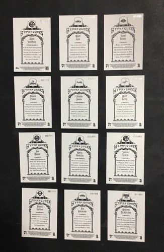 2011 GYPSY QUEEN FRAMED Lot 12 Cards /999 Chipper Jones Mauer Mint