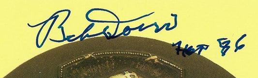 Bobby Doerr Red Sox signed Hall of Fame postcard INS HOF 86 Autograph CBM COA