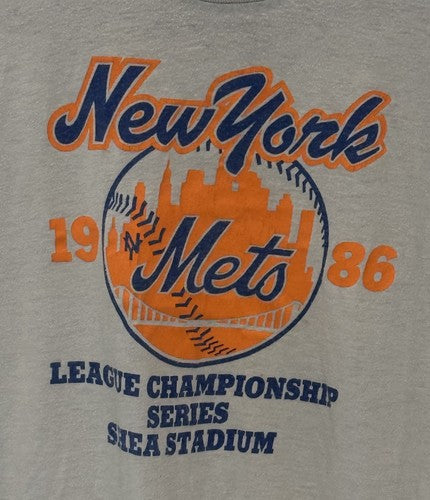 NY METS 1986 NL Division Championship Vintage Original Rare T-Shirt Xl