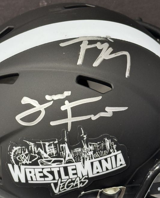 Jacob Fatu Signed Riddell Wrestlemania 42 Mini Helmet LE /25 Auto Fanatics COA