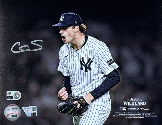 Cam Schlittler Signed 8x10 Spotlight Photo Framed Auto MLB Fanatics NY Yankees