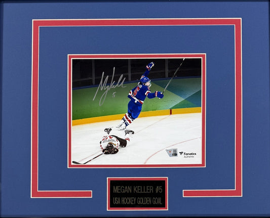 Megan Keller Signed 8x10 Photo Framed Olympics GWG USA Hockey Auto Fanatics COA