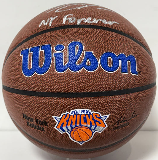 Karl Anthony Towns Signed Wilson Knicks Logo Basketball NY Forever Auto Fanatics