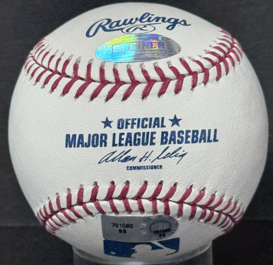 Philip Hughes Signed Official MLB Baseball Auto Steiner MLB Holo COA NY Yankees