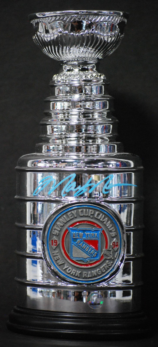 Mark Messier Signed Mini Stanley Cup Auto Steiner COA NY Rangers HOF