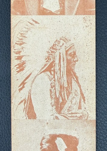 R184-2 Strip Card SET of 16 American Indian Chiefs 1930's UNCUT Sitting Bull Nm