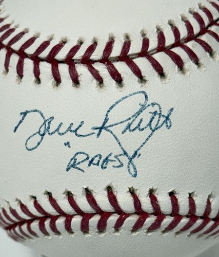 Dave Righetti Ny Yankees Signed Official Baseball Rags Auto Mlb & Steiner Coa