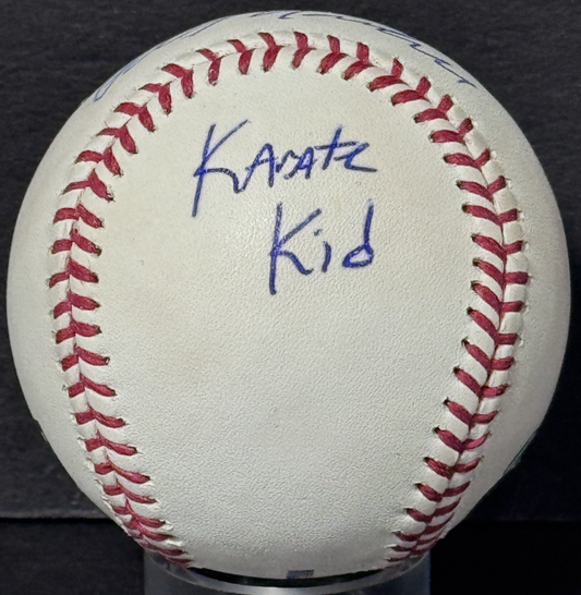 Ralph Macchio Signed Official MLB Baseball Karate Kid Auto PSA COA