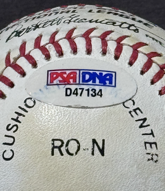 Carl Hubbell Signed Official NL Baseball Auto PSA COA NY Giants HOF