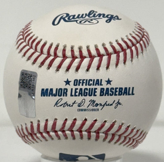 Ben Rice Signed Official MLB Baseball Ben Arroz Auto Steiner CX COA NY Yankees