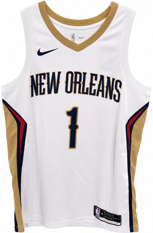 Zion Williamson Signed Nike Jersey 2019 #1 Draft Pick Auto Fanatics COA Pelicans