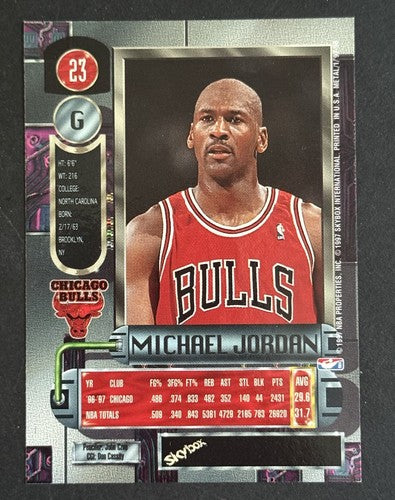 1997-98 Michael Jordan Fleer Metal Universe #23 HOF Chicago BULLS Rare