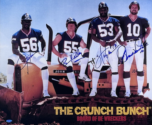 Crunch Bunch Signed 20x24 Photo Framed LT Carson Kelley Van Pelt COA NY Giants
