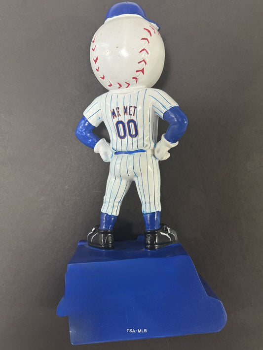 New York Mets Mr. Met Mascot Statue 12" MLB Baseball Figurine Lindor Soto NIB