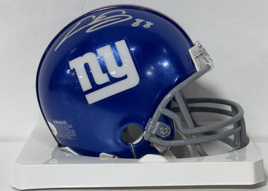 Evan Engram Signed New York Giants Riddell Mini Helmet Auto JSA COA