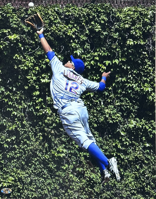 Juan Lagares Signed 16x20 Photo Framed New York Mets Auto COA