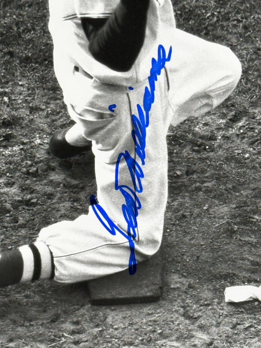 Ted Williams HOF Signed 16x20 On Deck Photo Red Sox Auto Green Diamond Holo