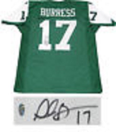 Plaxico Burress Hand Signed New York Jets Green #17 Jersey Holo