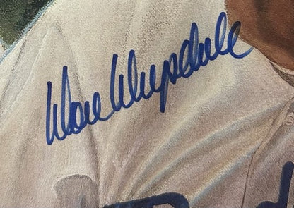 Don Drysdale Signed Brooklyn & La Dodgers 16x20 Framed Photo Litho CBM COA auto