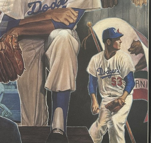 Don Drysdale Signed Brooklyn & La Dodgers 16x20 Framed Photo Litho CBM COA auto