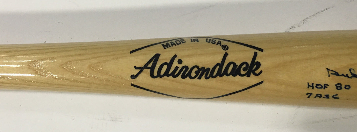 Duke Snider Signed "HOF 80, 7 ASG, 11 WS HR, 407 HR" 4 Inscribed Bat Dodgers COA
