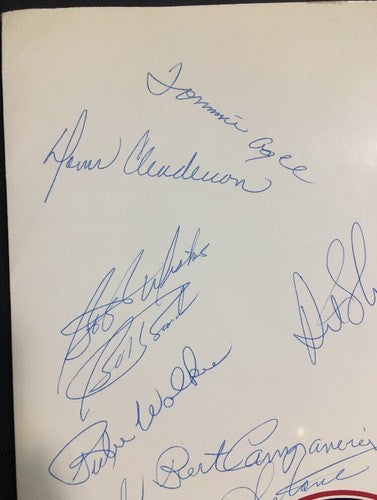 1988 Mets Old Timers Day Signed Folder Program 1969 Mets Tommie Agee 16 Auto Coa