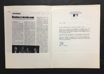 1988 Mets Old Timers Day Signed Folder Program 1969 Mets Tommie Agee 16 Auto Coa