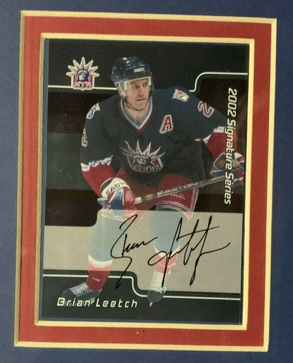 NY Rangers Retired # Signed Card Framed 8 Auto Messier Graves Leetch Richter Coa