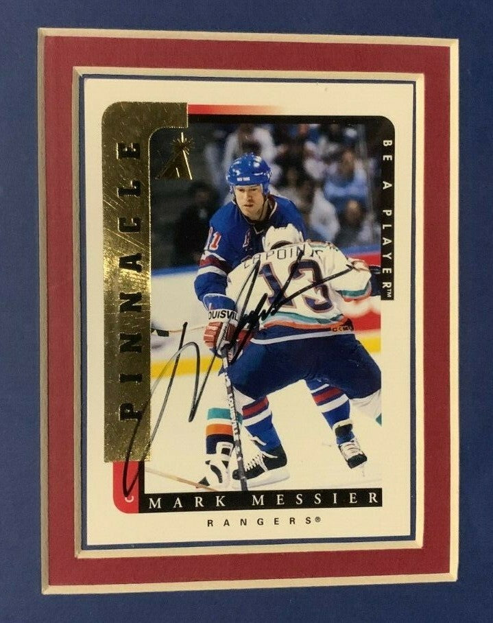 NY Rangers Retired # Signed Card Framed 8 Auto Messier Graves Leetch Richter Coa