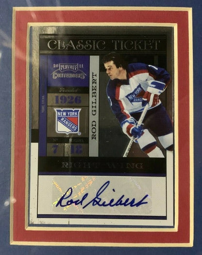 NY Rangers Retired # Signed Card Framed 8 Auto Messier Graves Leetch Richter Coa