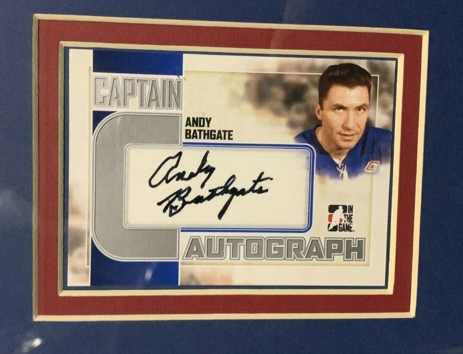 NY Rangers Retired # Signed Card Framed 8 Auto Messier Graves Leetch Richter Coa