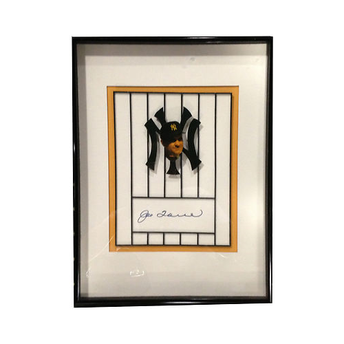 Joe Torre Signed Framed Collage Prototype Yankees Artist Autograph 1/1 Steiner