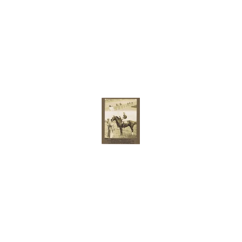 CC Cook NY Sepia Horse Racing Vintage Original Photograph Drawn Sword