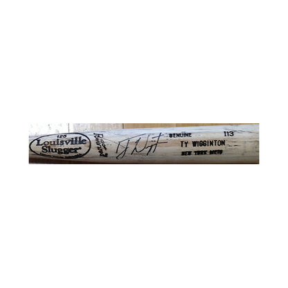 Ty Wigginton Signed Auto Game Used New York Mets Bat