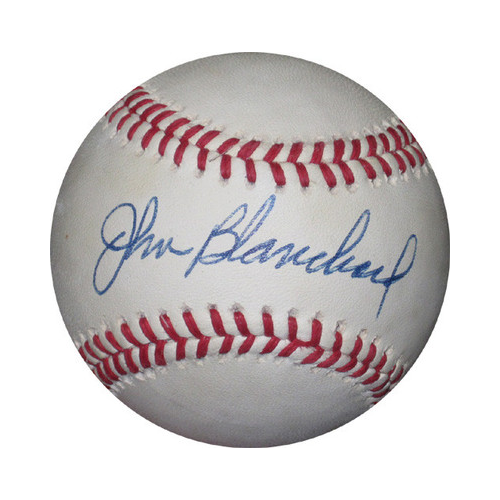 Johnny Blanchard Signed American League Baseball Mint Autograph Yankees CBM Coa