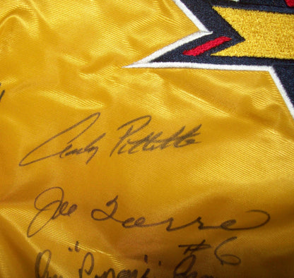 1998 World Series Yankees Team Signed Jacket 26 Auto Rivera Posada Jeter STEINER