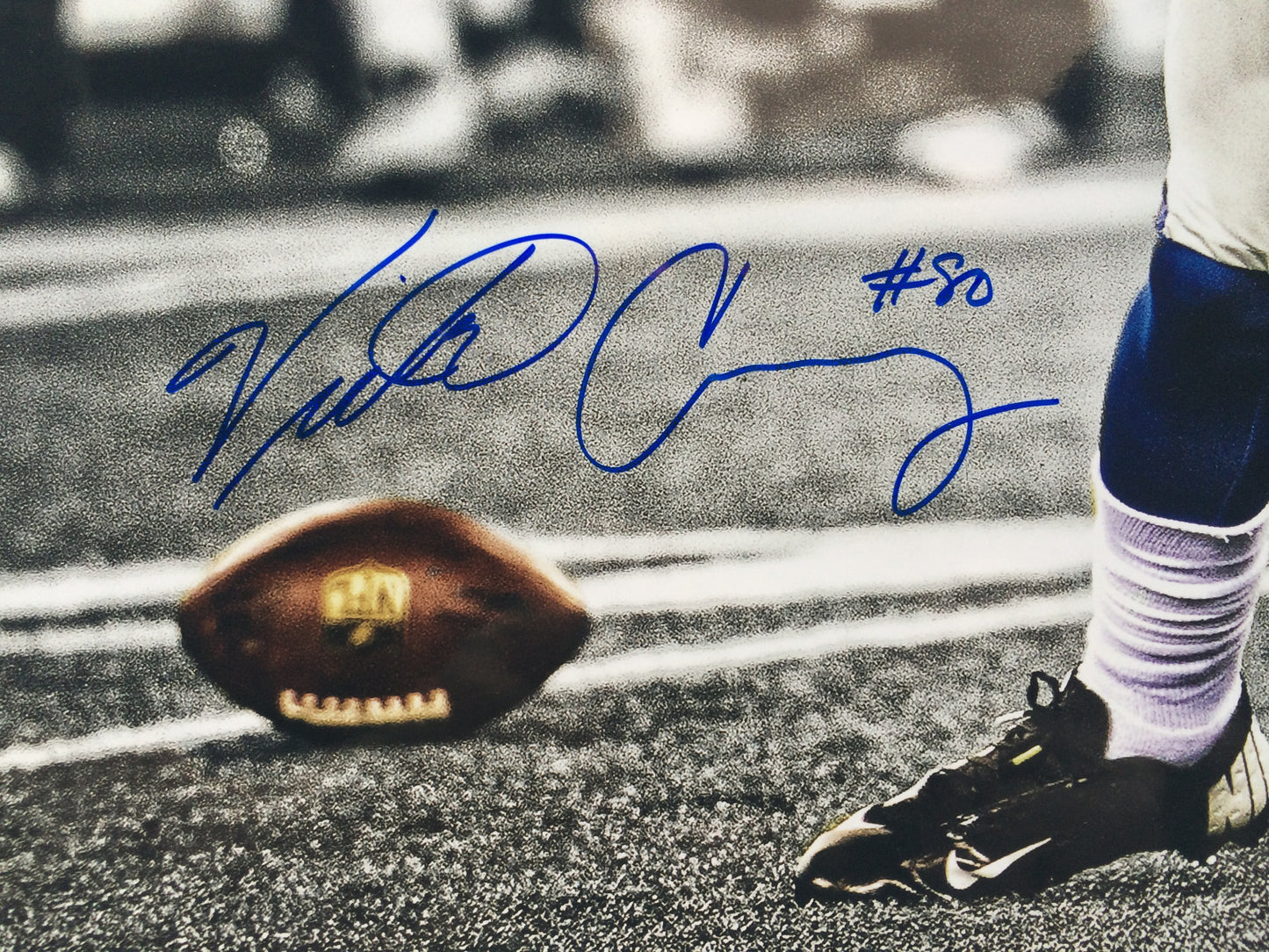 Victor Cruz Signed 20x24 scream Photo framed Giants vs cowboys Auto steiner /80