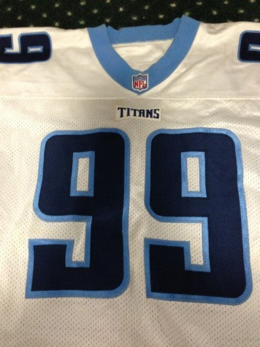 1999 Tennessee Titans Game Issued Tagged Proline PROTOTYPE Jersey SZ 48 Plus 4"