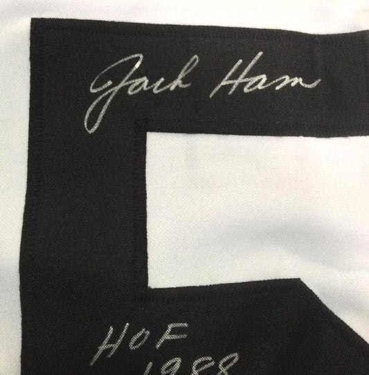 Jack Ham Signed HOF 1988 Autograph Pittsburgh Steelers Stat Jersey MAB Coa
