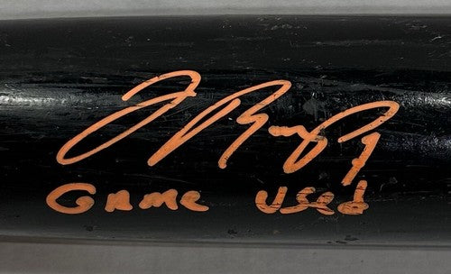 Jose Reyes Signed 2008 Game Used Bat Mets Marucci JR7 #7 Heavy Use Auto JSA COA
