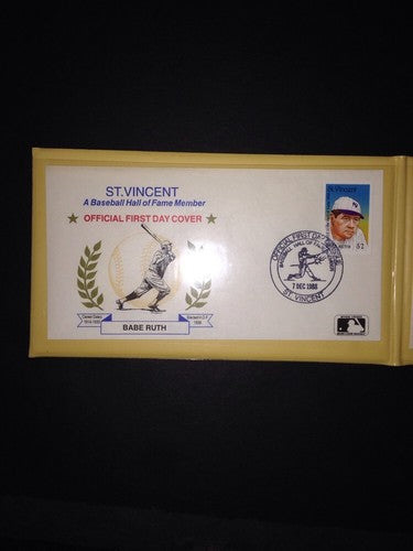 hall of fame legends first day stamp covers mint in binder