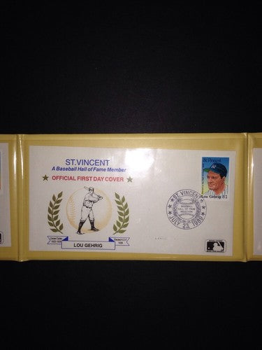 hall of fame legends first day stamp covers mint in binder