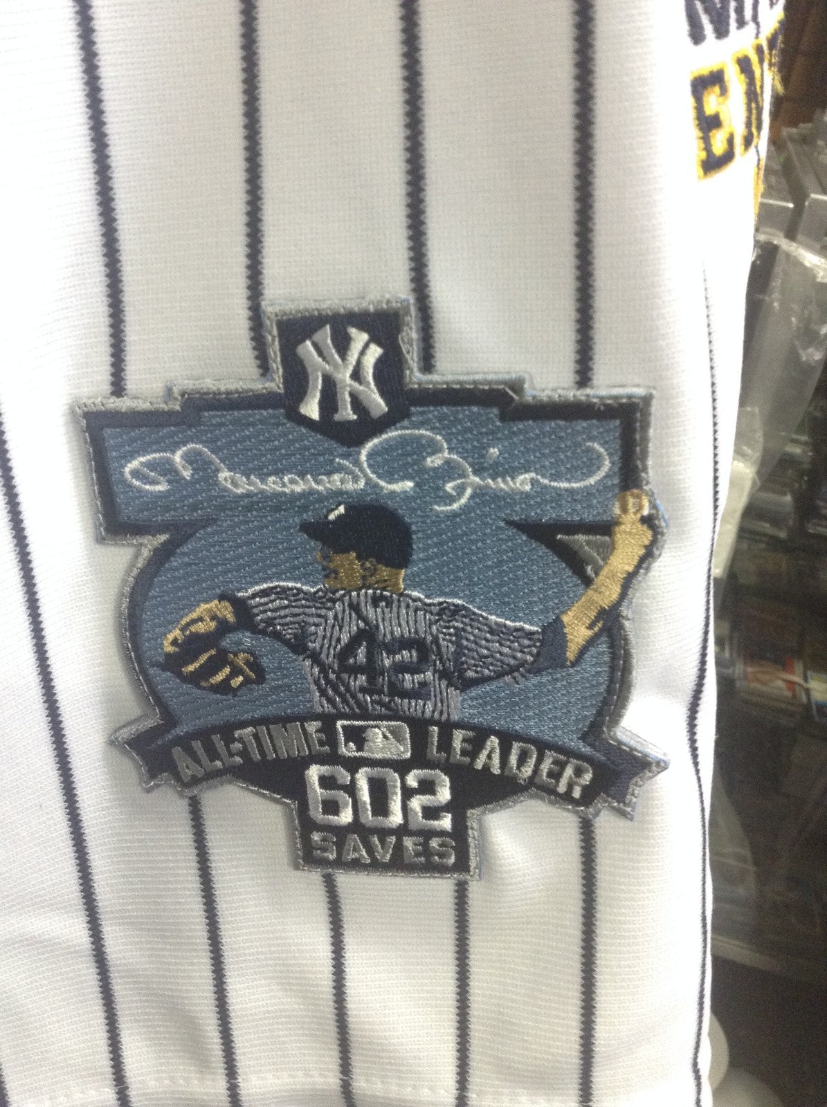 Mariano Rivera signed Authentic Jersey 5 Stat AUTOGRAPH Steiner COA 1/1 Yankees