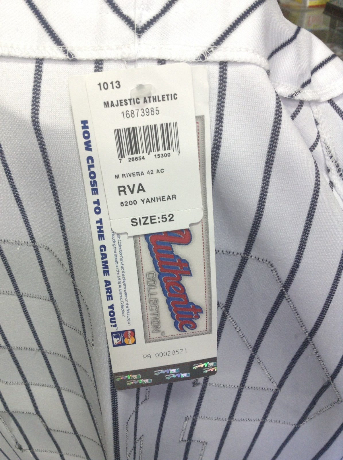 Mariano Rivera signed Authentic Jersey 5 Stat AUTOGRAPH Steiner COA 1/1 Yankees