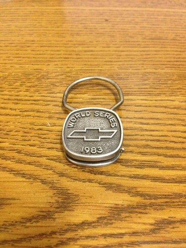 Rare 1983 World Series Press Chevrolet Major League Baseball Key Chain