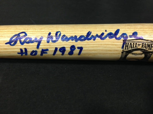 Ray Dandridge Signed MINI Louisville Bat  Hof 1987 Auto Mint CBM Holo COA  rare