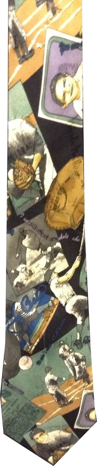 Yogi Berra signed Yankees Nicole Miller Men's TIE Bold 1/1 Auto RARE cbm COA