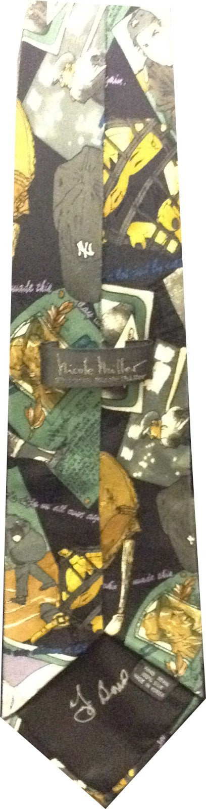 Yogi Berra signed Yankees Nicole Miller Men's TIE Bold 1/1 Auto RARE cbm COA