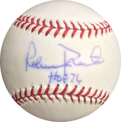 Robin Roberts Signed HOF 76 Autograph Baseball w/ Case Steiner Coa