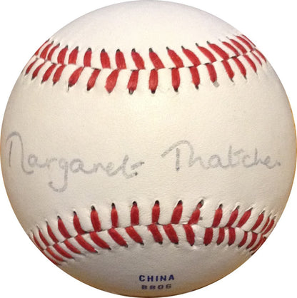 Margaret Thatcher Prime Minister Signed Official League Baseball Auto PSA Coa